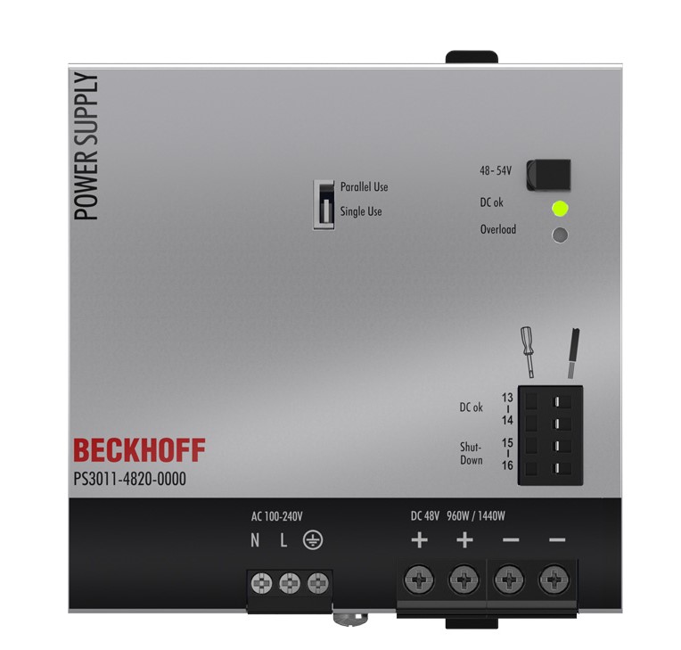 PS3011-4820-0000 | Güç kaynağı PS3000; çıkış: 48 V DC, 20 A; giriş: AC 100…240 V, 1 faz