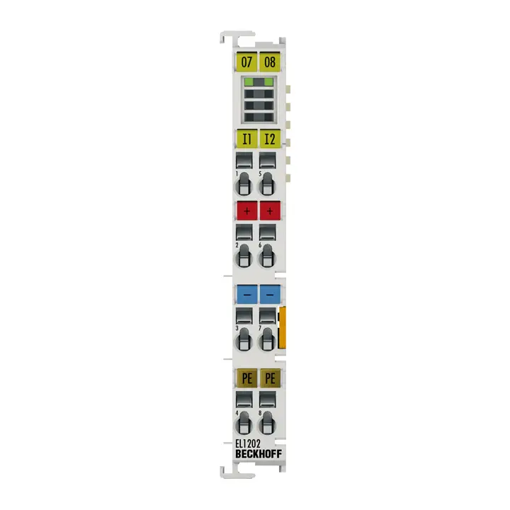 EL1202 | EtherCAT Terminali, 2 kanallı dijital giriş, 24 V DC, 1 µs