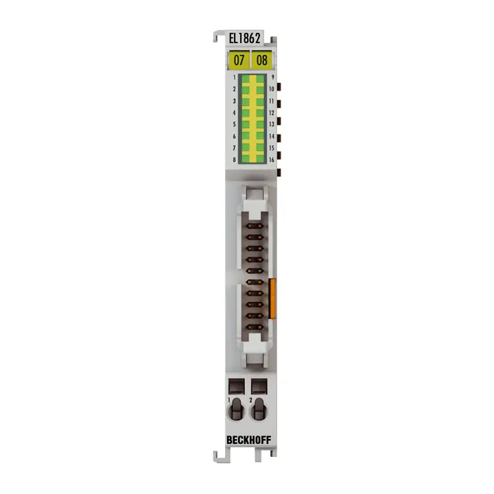 EL1862-0010 | EtherCAT Terminali, 16 kanallı dijital giriş, 24 V DC, 3 ms, toprak anahtarlama, düz şerit kablo