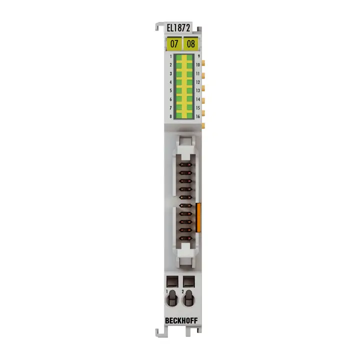 EL1872-0010 | EtherCAT Terminali, 16 kanallı dijital giriş, 24 V DC, 10 µs, toprak anahtarlama, düz şerit kablo